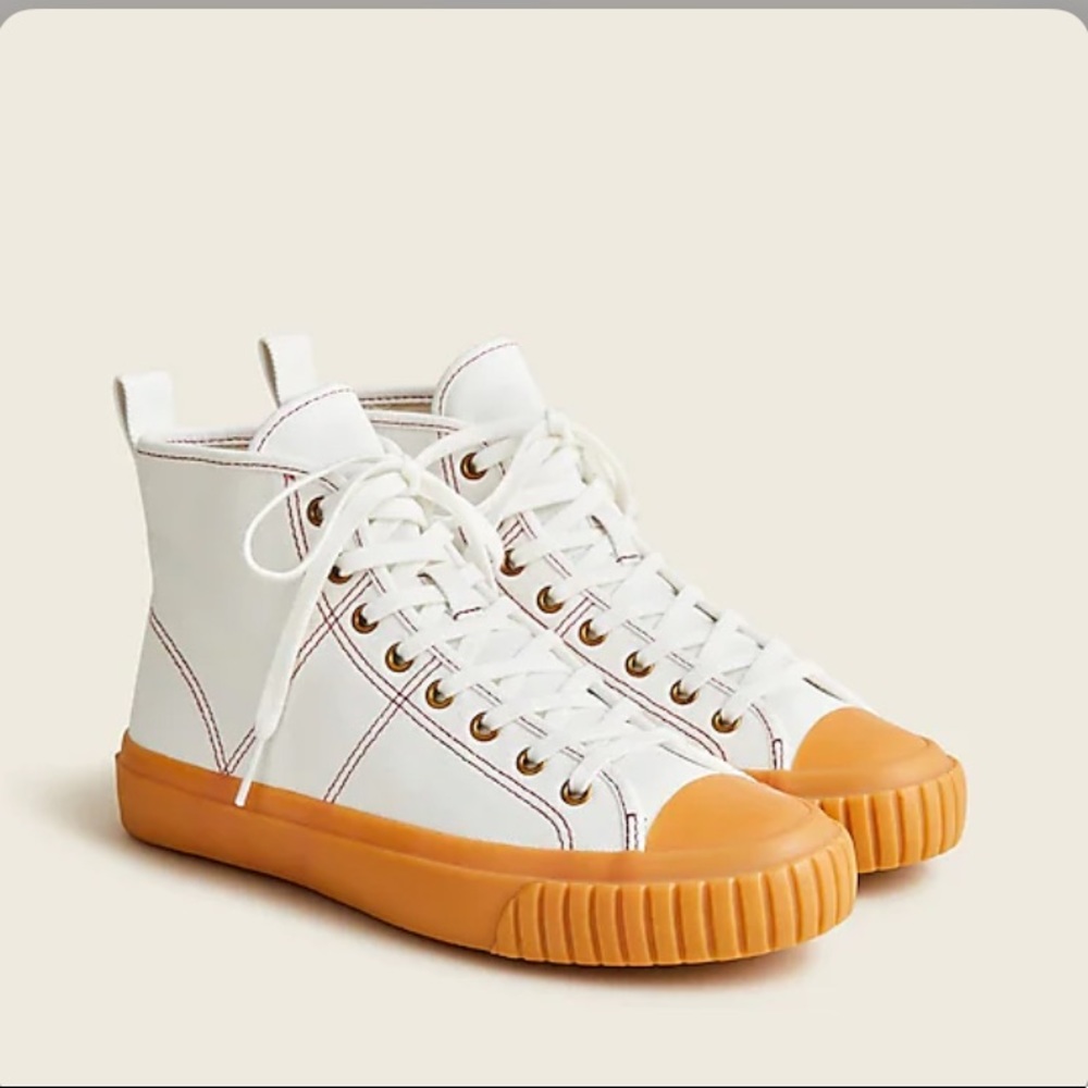 J. Crew NIB J.Crew Canvas High-Top‎ Sneakers